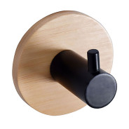 Крючок одинарный PLAIN, черный бамбук (08041)