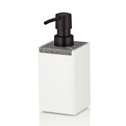 Дозатор для мыла Cube бело-серый (23694)